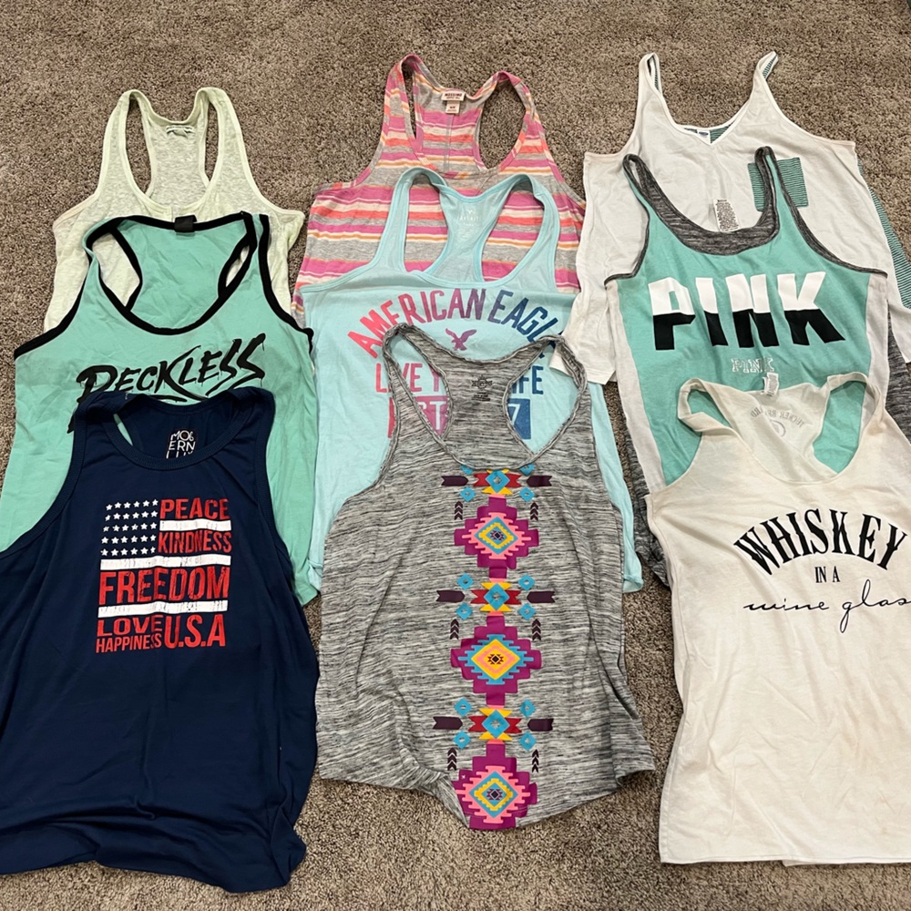 Assorted tank tops